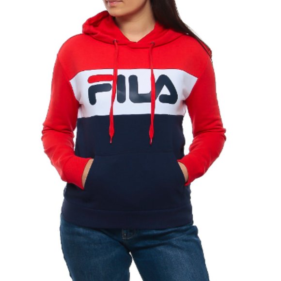 Fila Colorblock Signature Y2k Hoodie Size large - Picture 2 of 7